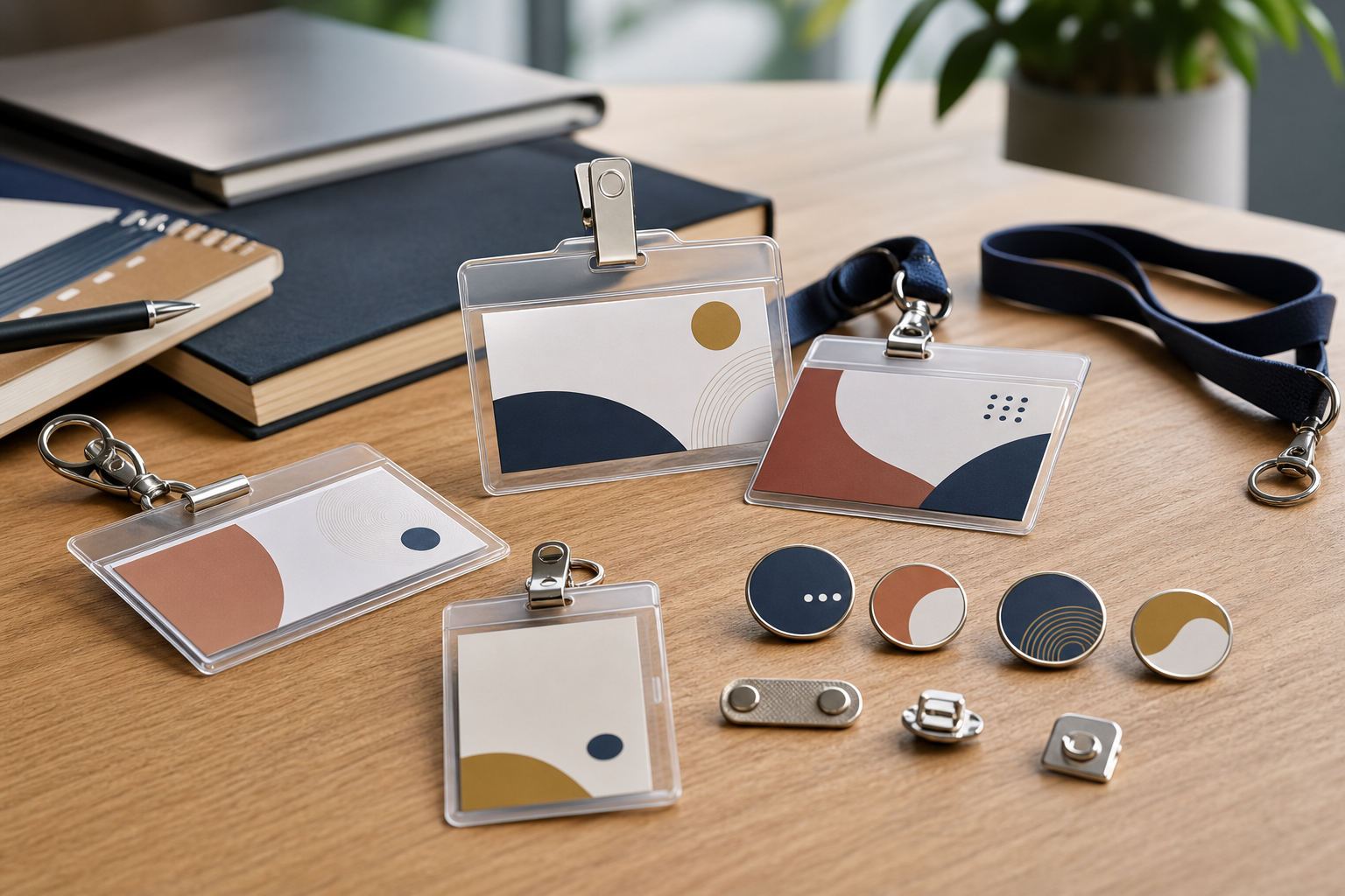 Badges nominatifs, pin’s émaillés et cartes plastifiées personnalisés pour un événement
